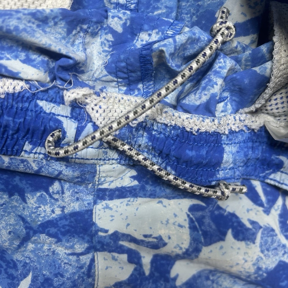 Columbia PFG Super Backcast Shorts Trunks Men's M Blue Fish Print *NO MESH LINER - Picture 4 of 10